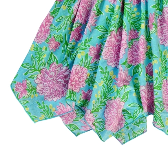 Tommy Bahama Girls Tropical - Hawaiian Linen Dress Pink-Green Sleeveless Size 6 - Picture 5 of 12